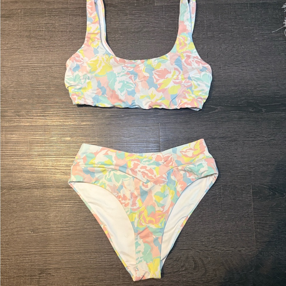 Victoria's Secret Pastel Floral Swim Set